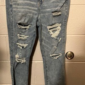America eagle 360° next level stretch jeans, Light washed color size U.S 14